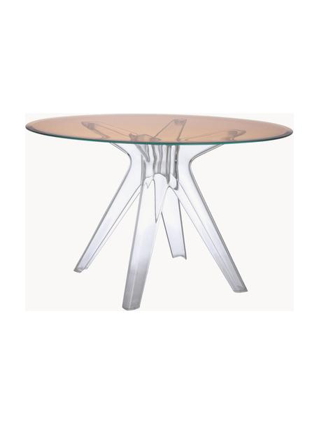 Table ronde, Ø 120 cm, Sir Gio, Rose, transparent, Ø 120 x haut. 72 cm