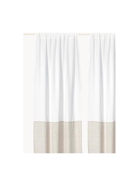 Rideau semi-transparent avec ourlet en tunnel Maisie, 2 pièces, 100 % fibres de chanvre

Le matériau est certifié STANDARD 100 by OEKO-TEX®, 6760CIT, Blanc, beige clair, larg. 135 x long. 260 cm