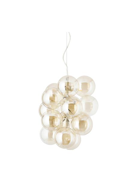Lámpara de techo de diseño Bubbles, Anclaje: metal con pintura en polv, Estructura: metal con pintura en polv, Cable: plástico, Champán, beige, Ø 32 x Al 160 cm