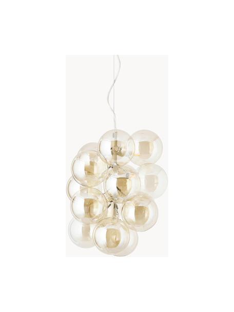 Dizajnová závesná lampa zo skla Bubbles, Odtiene zlatej, Ø 32 cm