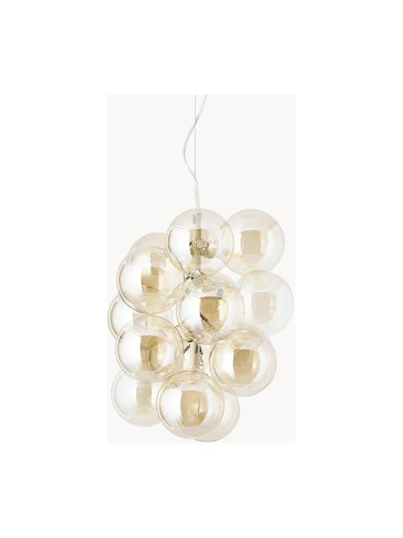 Design hanglamp Bubbles van glas, Goudkleurig, Ø 32 cm