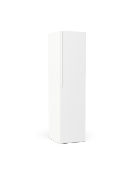 Szafa modułowa Leon, 1-drzwiowa, różne warianty, Korpus: płyta wiórowa z certyfika, Biały, S 50 x W 200 cm, Basic