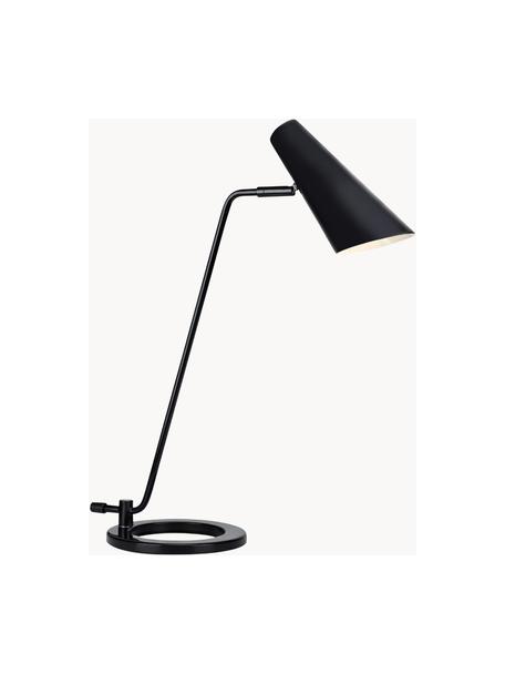 Lampa biurkowa z metalu Cal, Czarny, S 40 x W 50 cm