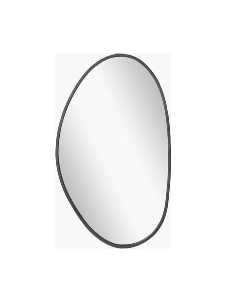 Nástěnné zrcadlo v organickém tvaru Faun, Černá, Š 40 cm, V 70 cm