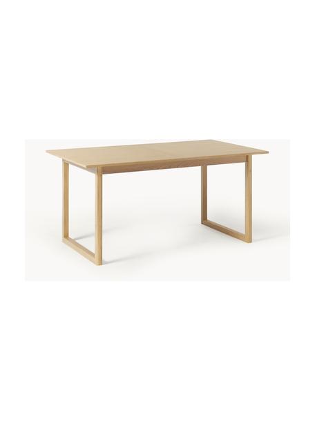 Mesa de comedor extensible Calla, tamaños diferentes, Tablero: fibra de densidad media (, Patas: madera de roble maciza la, Madera de roble barnizada, An 120-160 x F 90 cm