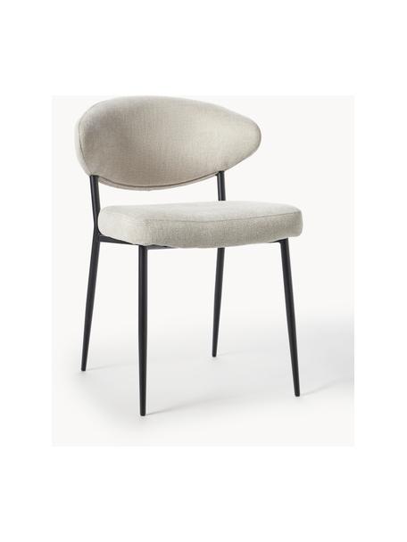 Čalúnená stolička Adele, 2 ks, Svetlobéžová, Š 54 x H 57 cm