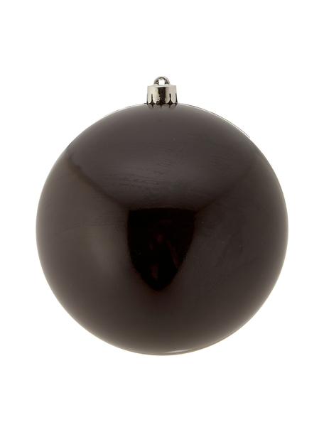 Bruchfeste Weihnachtskugel Stix, Bruchfester Kunststoff, Schwarz, Ø 14 cm, 2 Stück