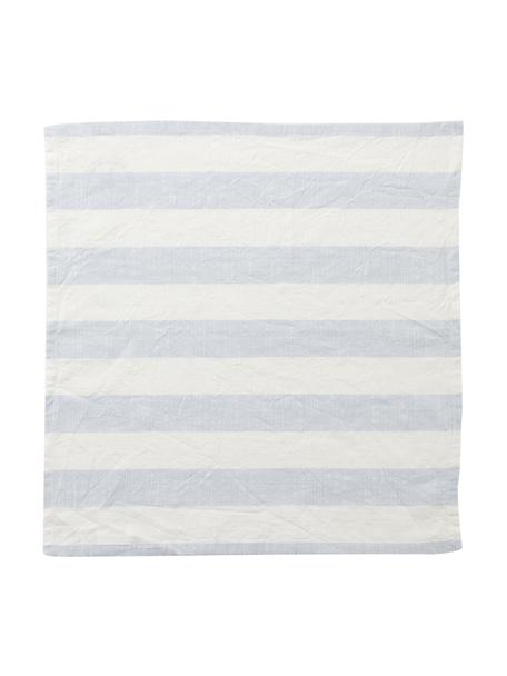 Serviettes de table coton Strip, 2 pièces, Coton, Bleu, blanc, larg. 45 x long. 45 cm
