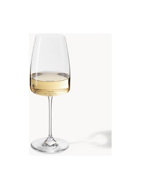 Calici da vino bianco in cristallo Lucien 4 pz, Cristallo, Trasparente, Ø 8 x Alt. 22 cm, 420 ml