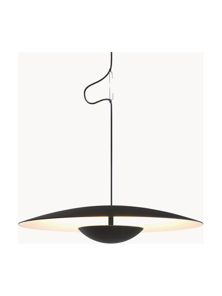 Lampa wisząca LED z funkcją przyciemniania Ginger, różne rozmiary, Czarny, złamana biel, Ø 32 x W 6 cm