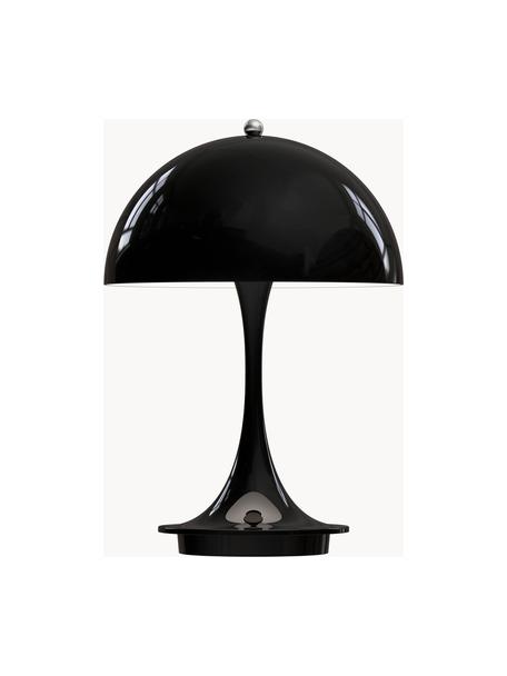 Mobile dimmbare LED-Tischlampe Panthella, H 24 cm, Lampenschirm: Stahl, beschichtet, Stahl Schwarz, Ø 16 x H 24 cm