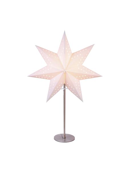 Shining Star Bobo, Voet: metaal, Wit, zilverkleurig, B 34 cm x H 51 cm