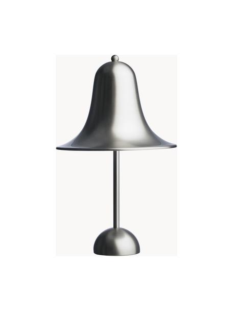 Lampada da tavolo Pantop, design Verner Panton, Argentato lucido, Ø 23 x Alt. 38 cm