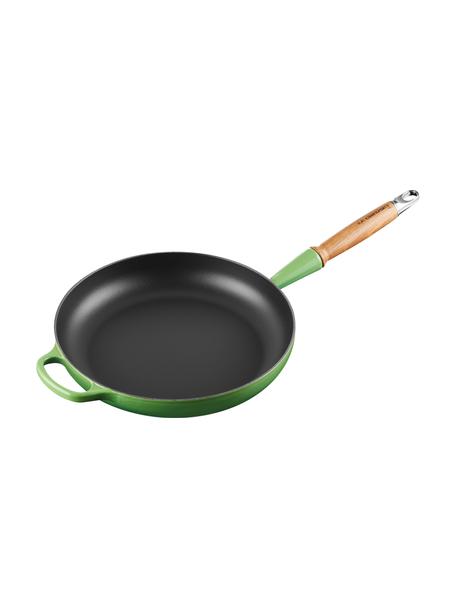 Poêle à frire en fonte avec manche en bois Signature Collection, Tons verts, Ø 28 x haut. 8 cm