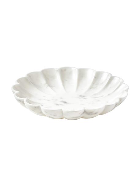Coupe décorative marbre Noelia, Marbre, Blanc, Ø 23 x haut. 4 cm