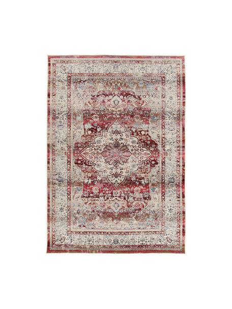 Teppich Kashan mit Vintagemuster, Flor: 100 % Polypropylen, Rot- und Beigetöne, B 230 x L 300 cm (Größe L)