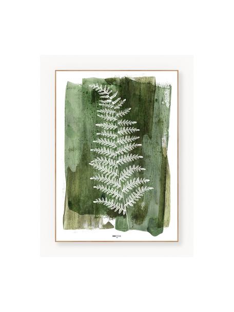 Lámina decorativa White Fern, Fotografía: impresión digital sobre p, Parte trasera: tablero de fibras de dens, White Fern, An 30 x Al 40 cm