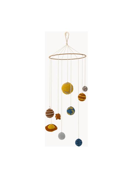 Móvil decorativo Space, Estructura: metal recubierto, Multicolor, Ø 30 x Al 90 cm