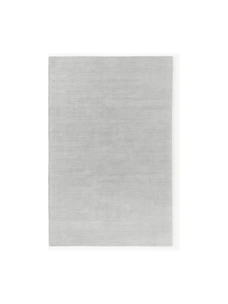 Nadýchaný koberec s vysokým vlasem a strukturovaným povrchem Wes, ručně tkaný, 100 % polyester, certifikace GRS, Světle šedá, Š 200 cm, D 300 cm (velikost L)