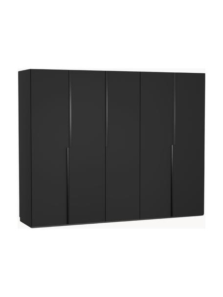 Armoire modulaire à portes battantes Leon, larg. 250 cm, plusieurs variantes, Noir, Basic Interior, larg. 250 x haut. 200 cm