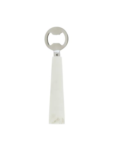 Apribottiglie in marmo Bluma, Manico: marmo, Bianco marmorizzato, Larg. 3 x Alt. 18 cm