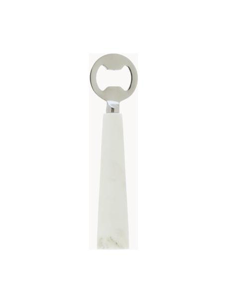 Marmeren flesopener Bluma, Wit, gemarmerd, B 3 x H 18 cm