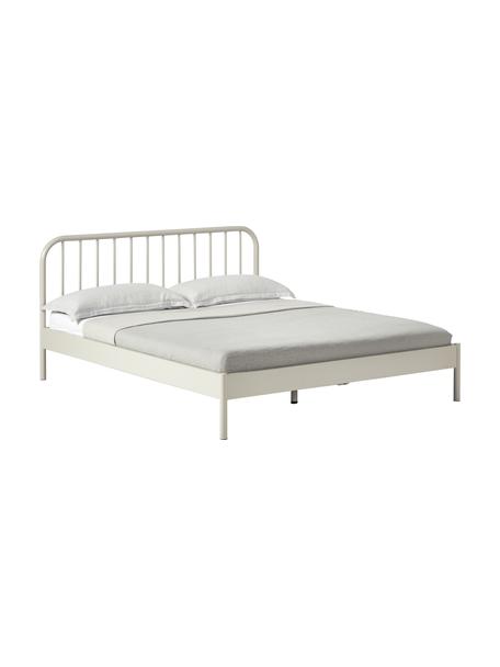 Cama de metal Sanna, Metal con pintura en polvo, Beige, An 140 x L 200 cm