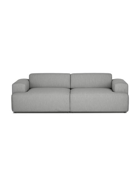 Sofa Melva (3-Sitzer) in Grau, Bezug: 100% Polyester Der hochwe, Gestell: Massives Kiefernholz, FSC, Füße: Kunststoff, Webstoff Grau, B 238 x T 101 cm