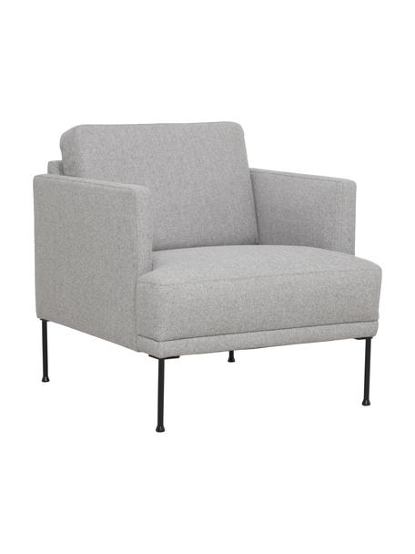 Kreslo s kovovými nohami Fluente, Svetlosivá, Š 74 x H 85 cm