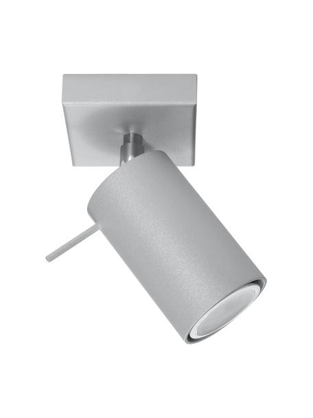 Verstellbarer Wand- und Deckenstrahler Etna, Lampenschirm: Stahl, lackiert, Grau, B 8 x T 15 cm