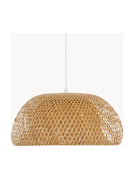 Lampa wisząca z drewna bambusowego Eden, Beżowy, Ø 45 x W 21 cm