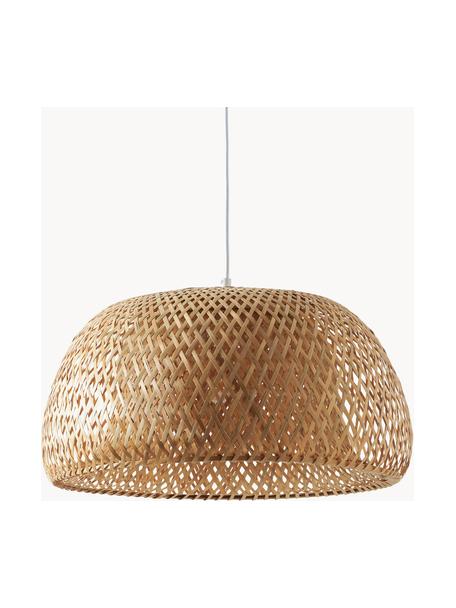Designové závěsné svítidlo z bambusu Eden, Béžová, Ø 45 cm, V 21 cm