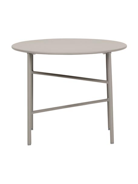 Ogrodowy stolik pomocniczy z metalu Pesetos, Metal powlekany, Jasny szary, Ø 50 x W 40 cm