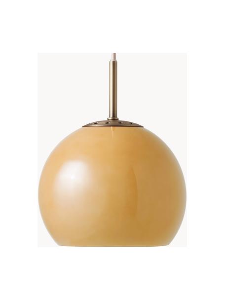 Lampa wisząca Ball, Ochrowy, błyszczący, Ø 18 x W 15 cm