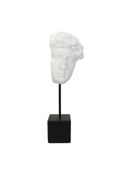 Dekoracja David, Poliresing, Biały, czarny, S 13 x W 42 cm