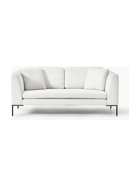 Sofa Emma (3-Sitzer) mit Metall-Füssen, Bezug: Polyester 100.000 Scheuer, Gestell: Massives Kiefernholz, Bir, Webstoff Off White, B 194 x T 100 cm