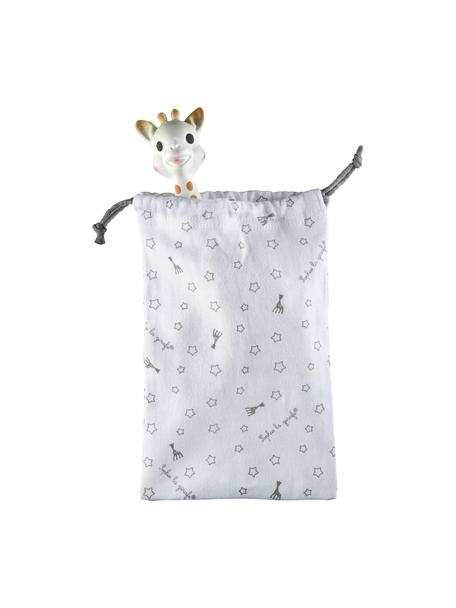 Speelgoed Sophie la girafe stoffen zakje, 2-delig, Wit, bruin, Set met verschillende formaten