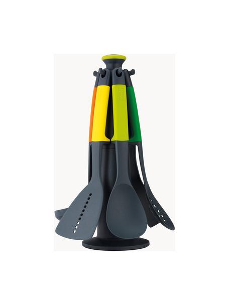 Keukengereiset Elevate, 7-delig, Gehard nylon, silicone, Meerkleurig, Set met verschillende formaten