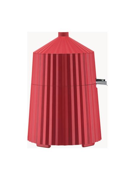 Spremiagrumi elettrico con superficie strutturata Plissé, Resina termoplastica, Rosso, Ø 19 x Alt. 28 cm