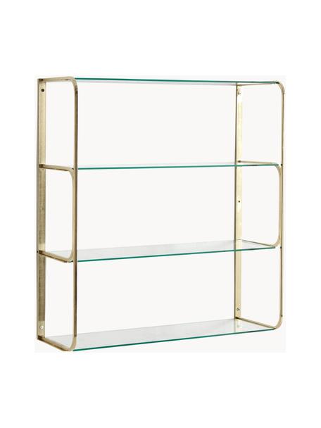 Wandrek Nora, Frame: gecoat metaal, Goudkleurig, transparant, B 57 x H 66 cm