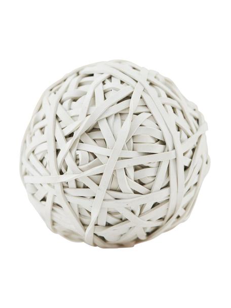 Bal met elastiekjes Rubba, Rubber, Wit, Ø 10 x H 10 cm