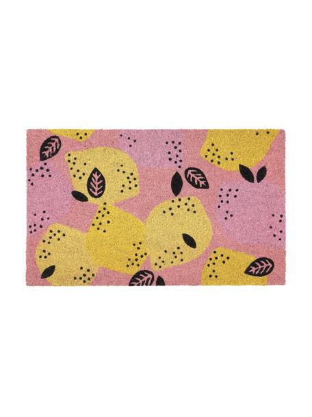Zerbino Zitronen, Rosa, giallo, nero, Larg. 45 x Lung. 75 cm