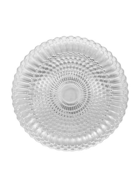Snídaňové talíře Milesia, 2 ks, Sklo, Transparentní, Ø 22 cm