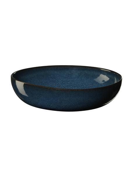Hluboké kameninové talíře Midnight, 6 ks, Kamenina, Tmavě modrá, Ø 21 cm, V 5 cm