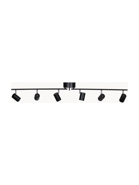 Verstellbare LED-Deckenleuchte Correct, Schwarz, B 124 x H 18 cm