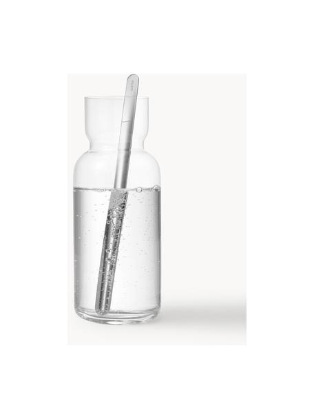 Carafe à eau avec cuillère Nesting, 2 élém., Transparent, argenté, 1,1 L