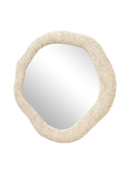 Espejo de pared Toprak, Espejo: cristal, Parte trasera: tablero de fibras de dens, Beige, An 92 x Al 102 cm