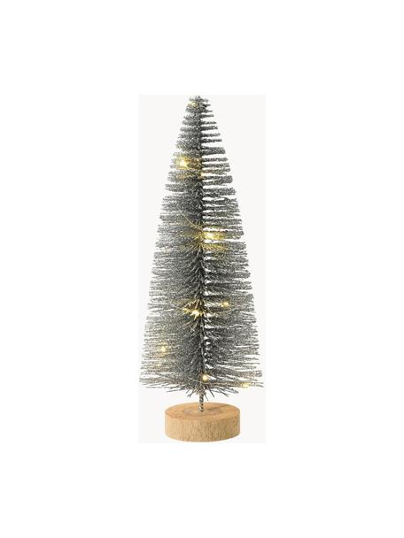 Batteriebetriebener LED-Weihnachtsbaum Lights mit Timerfunktion, Silberfarben, Ø 11 x H 30 cm