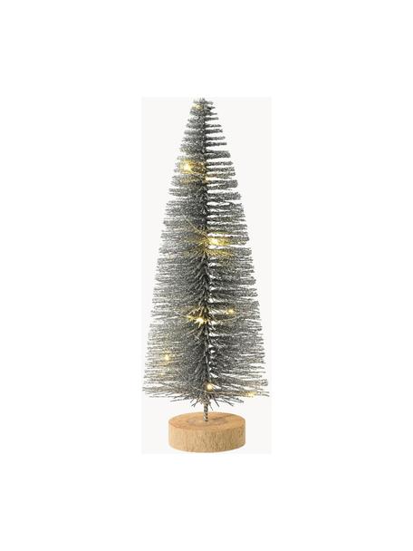 Pieza luminosa LED árbol de Navidad Lights, a pilas con temporizador, Plateado, Ø 11 x Al 30 cm