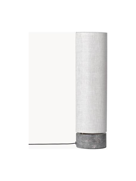 Lampadaire LED avec pied en marbre Unbound, tailles variées, Gris clair, gris foncé marbré, haut. 45 cm